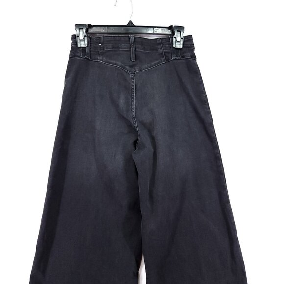 Free People Libre Wide-Leg Jeans Size 28 Stretch High Rise Boho - Picture 12 of 14